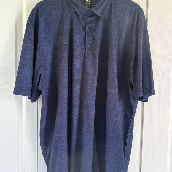 Lot Of 2 -GREG NORMAN - MEN'S BLUE PRINT GOLF POLO SHIRTS- SIZE 2XL - Picture 5 of 7